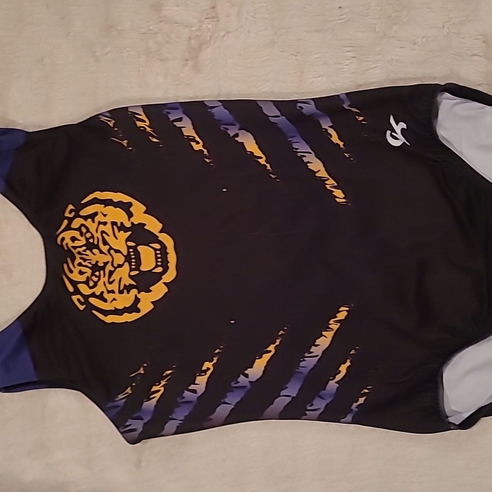LSU womens gymnastics leotard